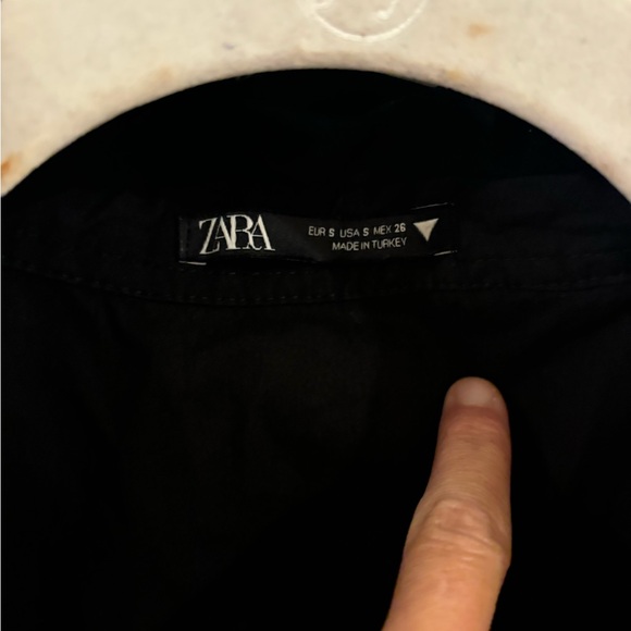 Zara twist front blouse in black - Picture 3 of 5